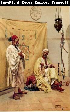 unknow artist Arab or Arabic people and life. Orientalism oil paintings  398